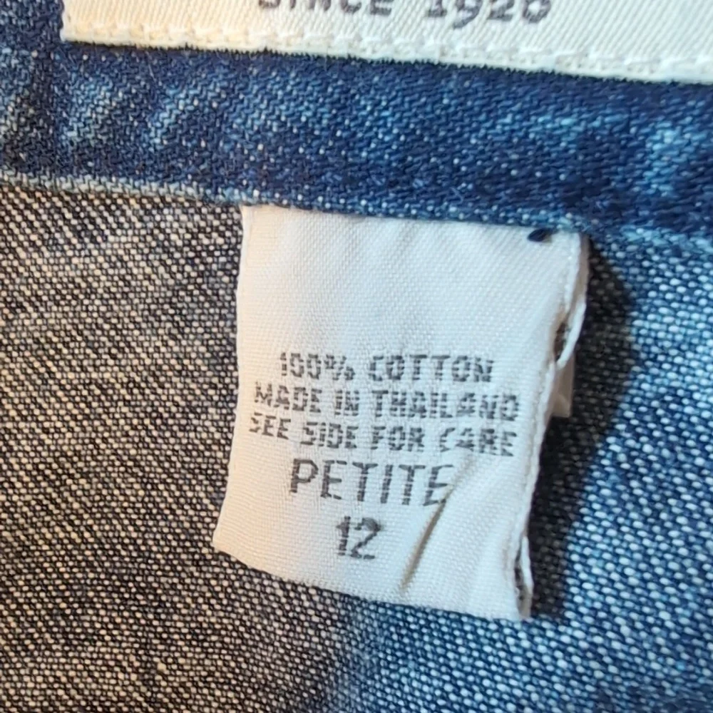 Eddie Bauer Denim Floral Embroidered Maxi Skirt - Picture 4 of 4